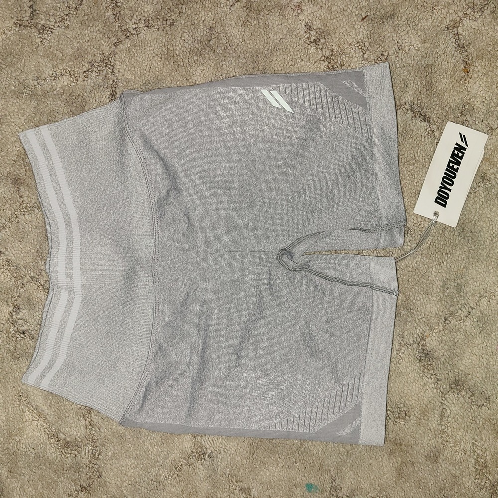 DYE Scrunch Seamless Shorts in Grey Marl, Size: Medium